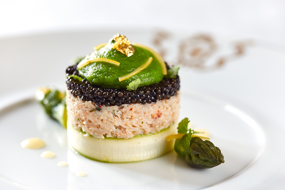 French Imperial caviar with Brittany crab meat